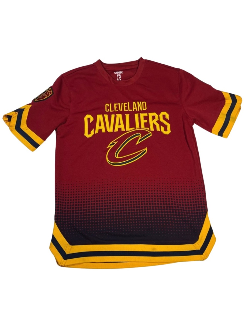Cleveland Cavaliers NBA UNK Men’s Small Jersey Tee Red Gold Athletic Fan Shirt